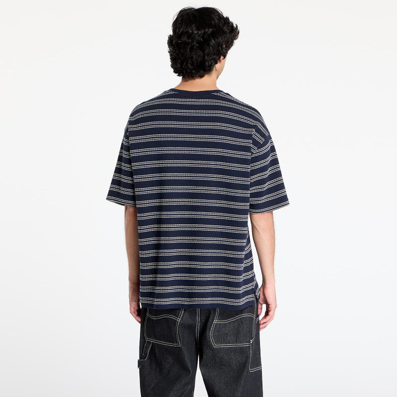 Calvin Klein Jeans Short Sleeve Stripe Relaxed Tee Night Sky
