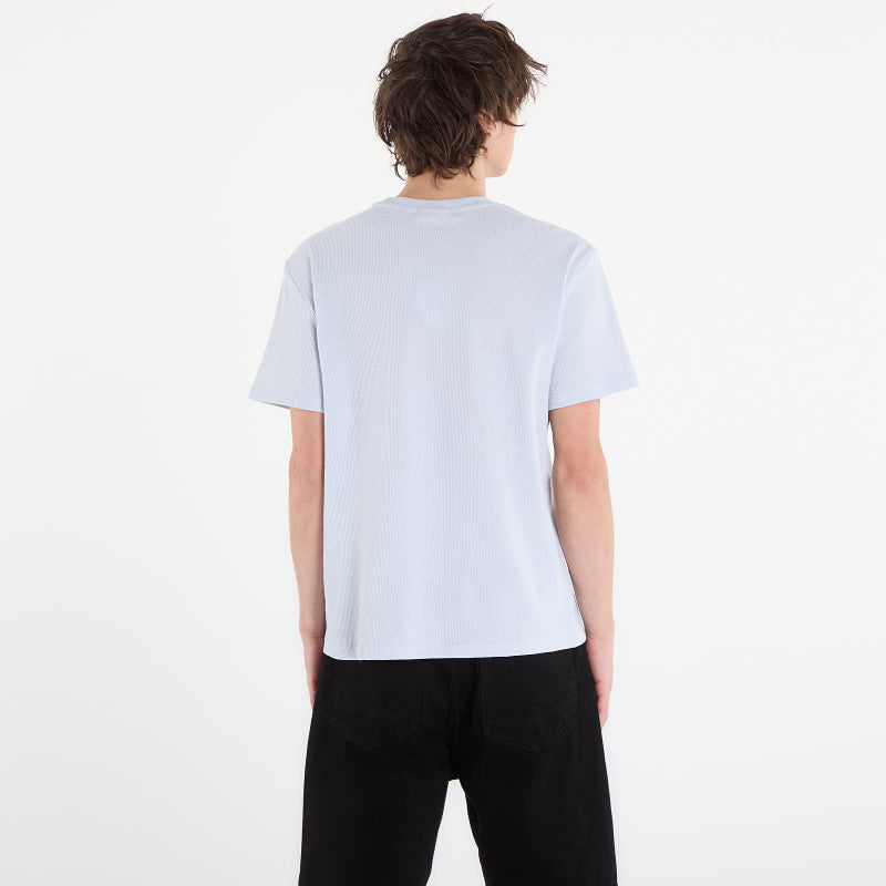 Calvin Klein Jeans Ss Waffle Badge Crew Tee Blue