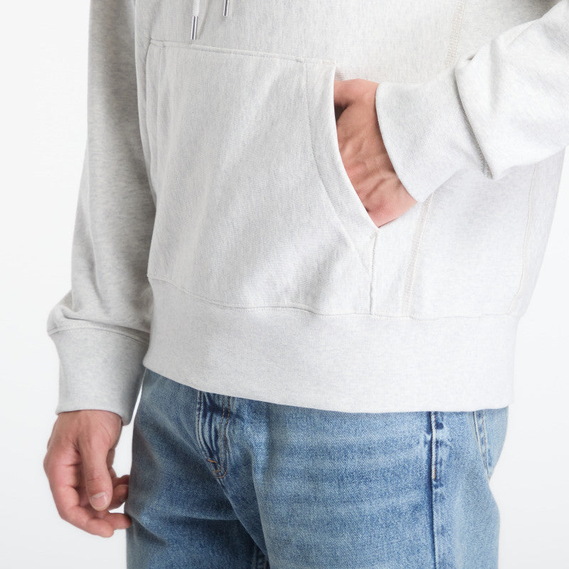 Calvin Klein Jeans Ls Premium Terry Graphic Hoodie Snowy Heather