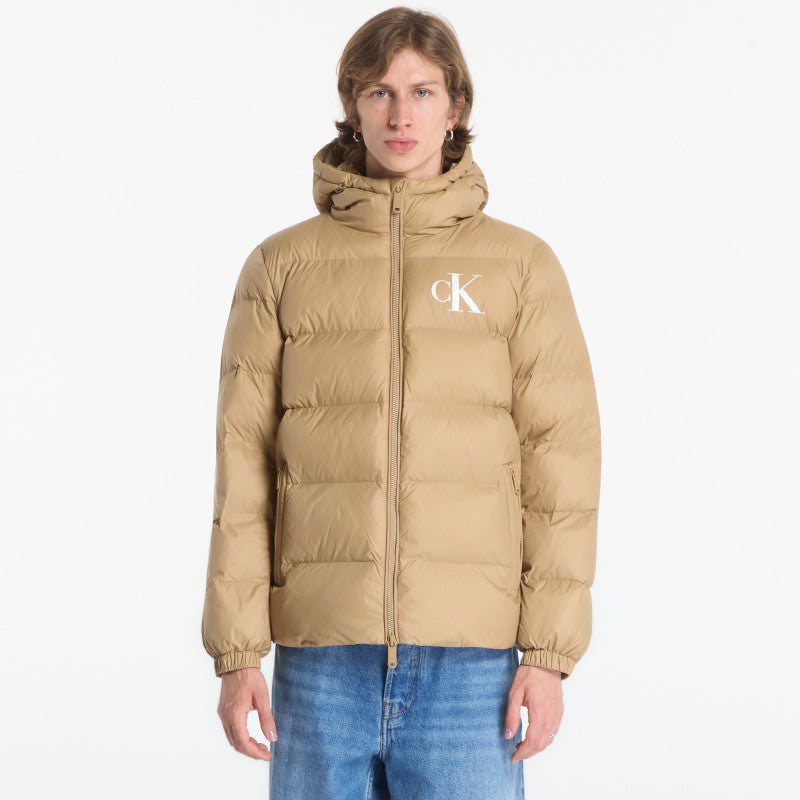 puchowa Calvin Klein Jeans Ls Ltwt Nyln Paded H Brown