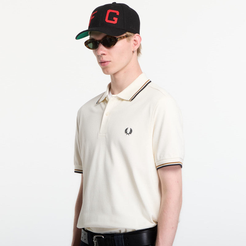 Fred Perry Twin Tipped Fred Perry Shirt Ecru