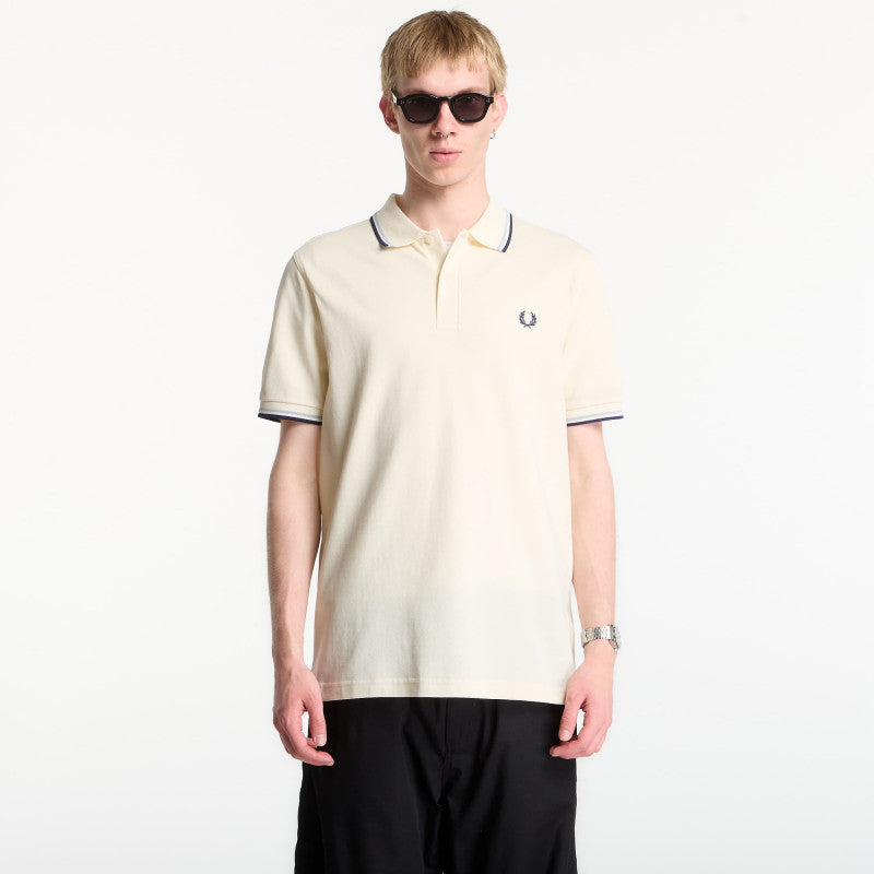 Fred Perry Twin Tipped Fred Perry Shirt Ecru