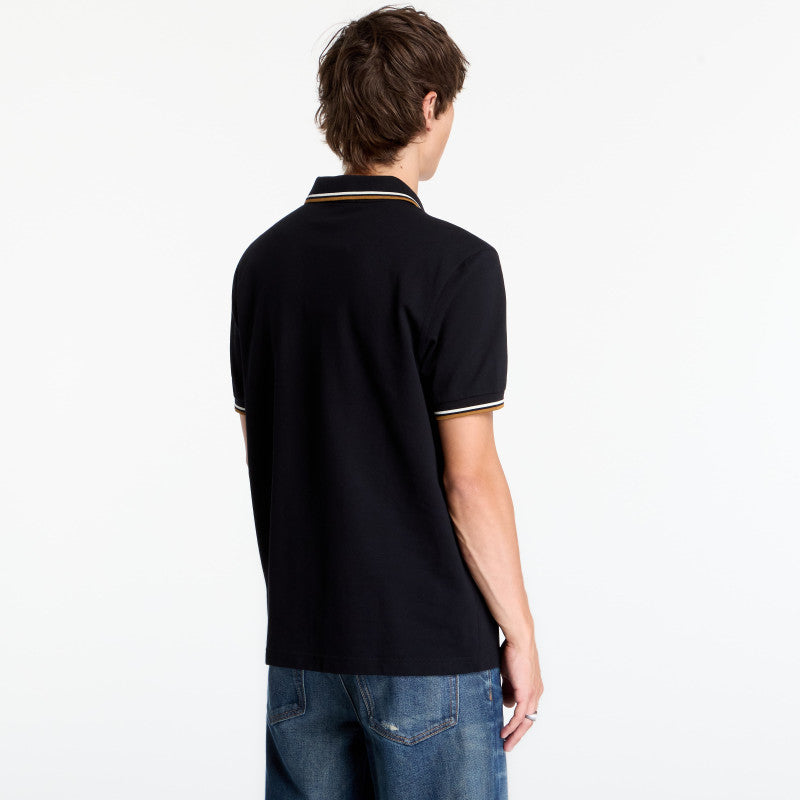 FRED PERRY Twin Tipped Fred Perry Shirt Black