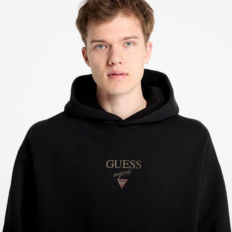 Guess Originals Baker LoGuess Originals Hoodie Jet Black Multi