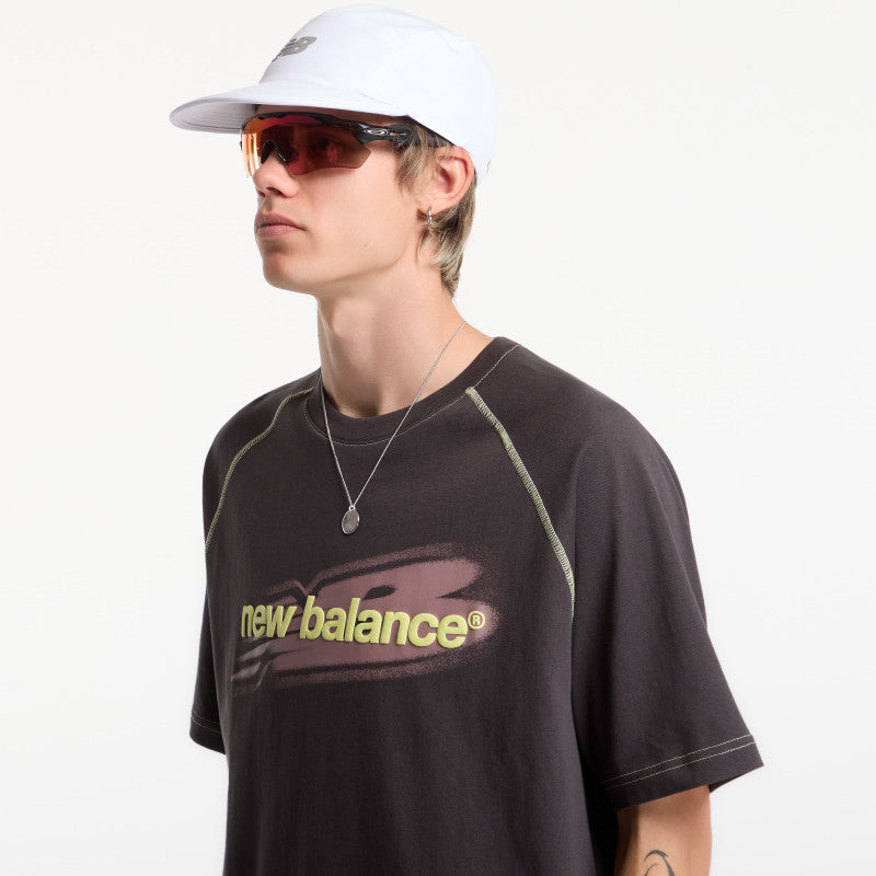 New Balance Street Classics Distort T-Shirt Black Cement