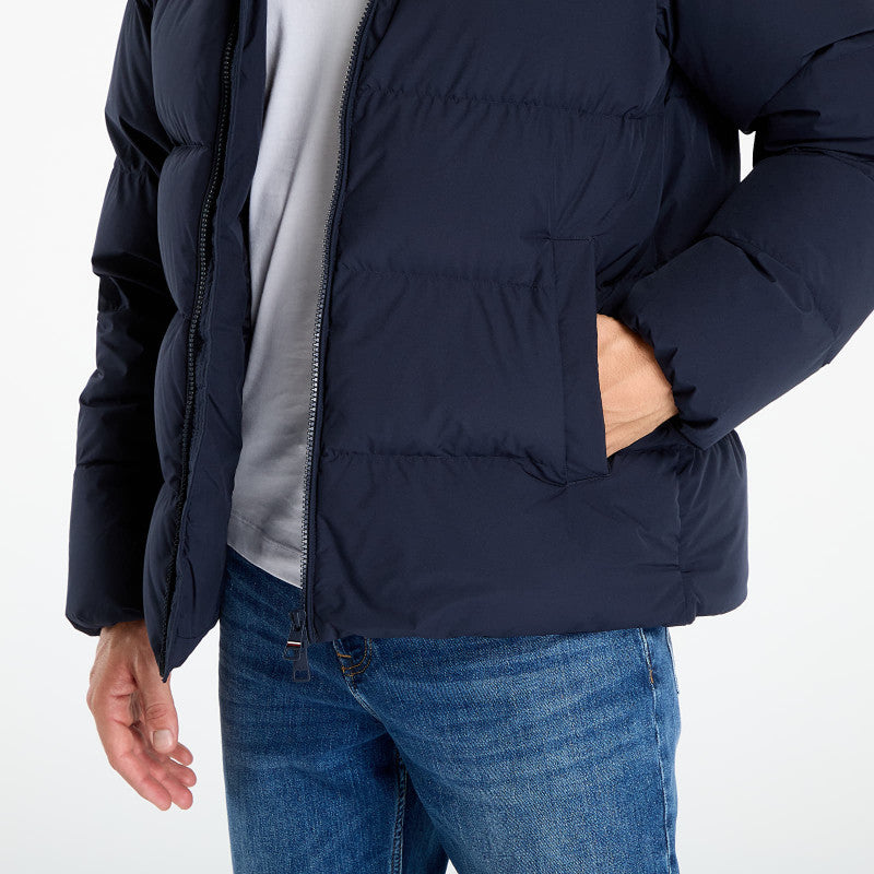 Tommy Hilfiger Water Repellent Down Hooded Puffer Jacket Navy