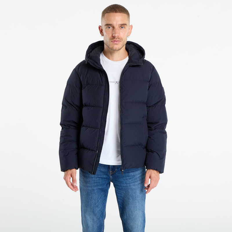 Tommy Hilfiger Water Repellent Down Hooded Puffer Jacket Navy