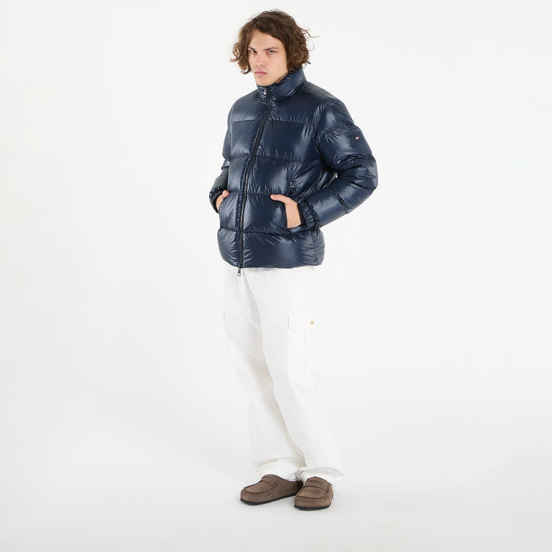 Tommy Hilfiger Shiny Down Stand Puffer Dark Night Navy