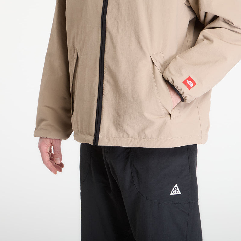 The North Face Redbox Reversible Fleece Jacket Mushroom Grey/ TNF Black