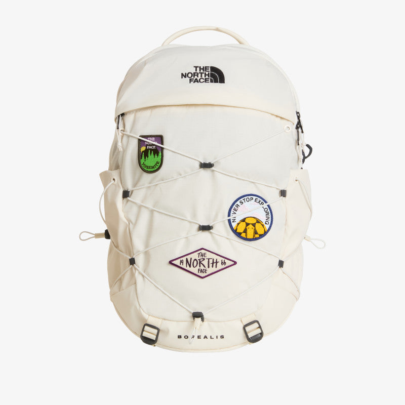 The North Face Borealis Patch Backpack White Dune