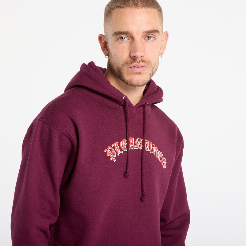 PLEASURES Mirror Hoodie Eggplant