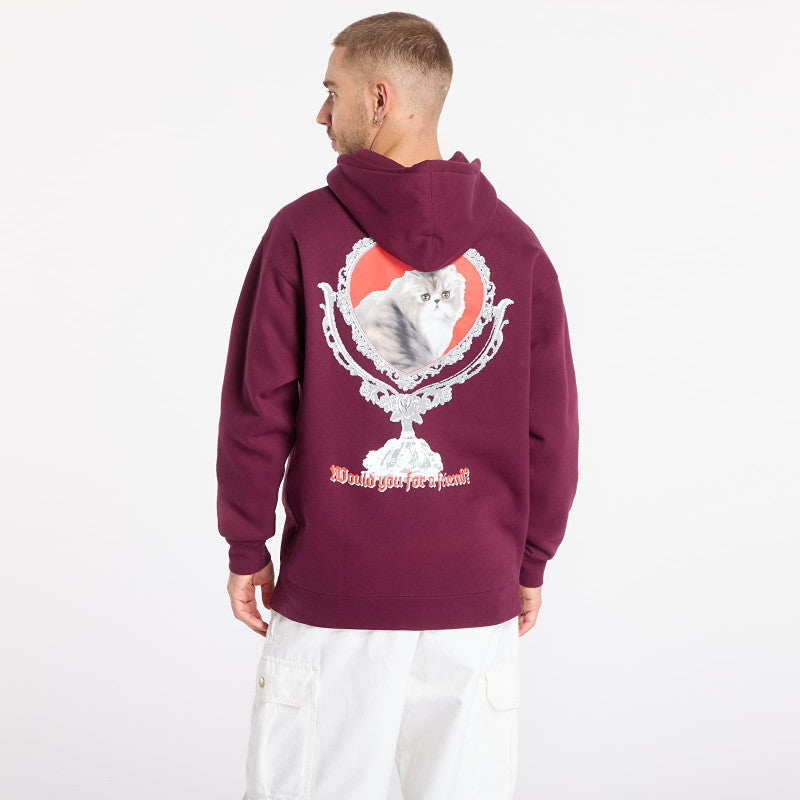 PLEASURES Mirror Hoodie Eggplant
