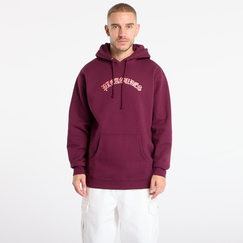 PLEASURES Mirror Hoodie Eggplant