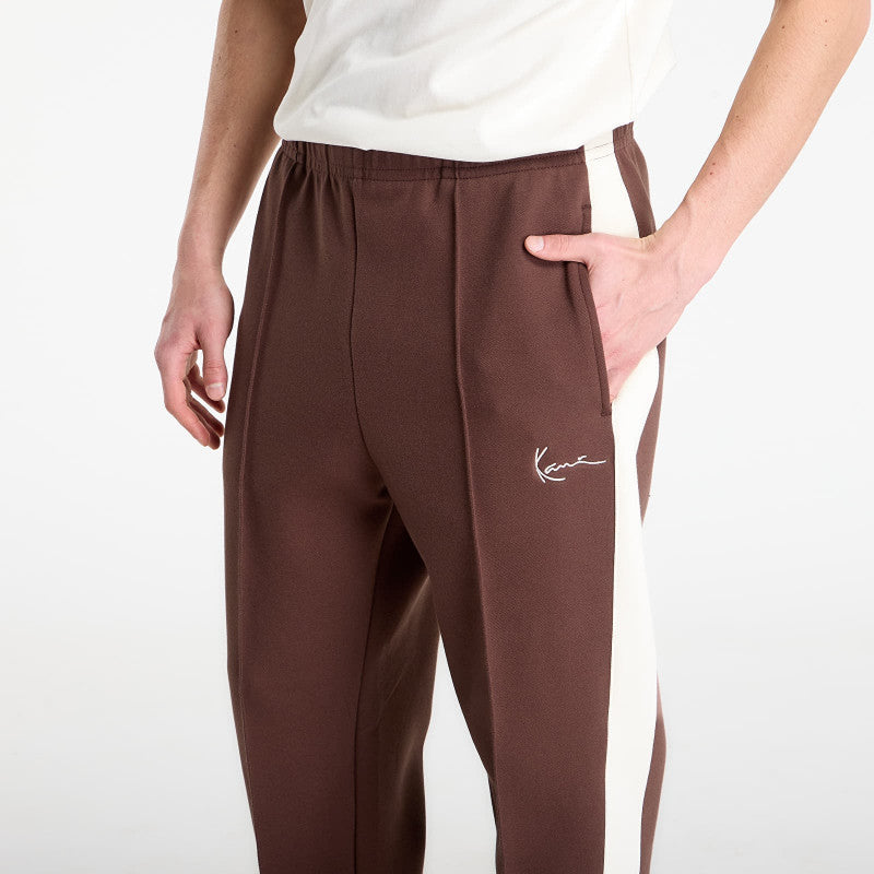 Karl Kani Signature Sidestripe Pique Trackpants Brown