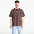 Karl Kani Small Signature Essential Pinstripe Tee Brown