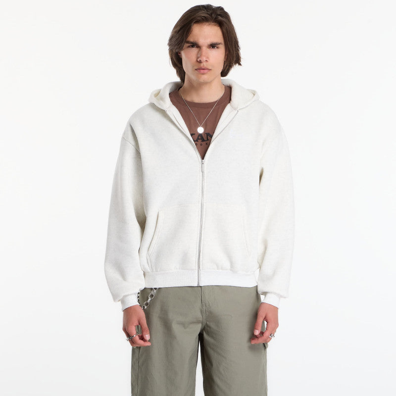 Karl Kani Signature Oversized Zip Hoodie Beige