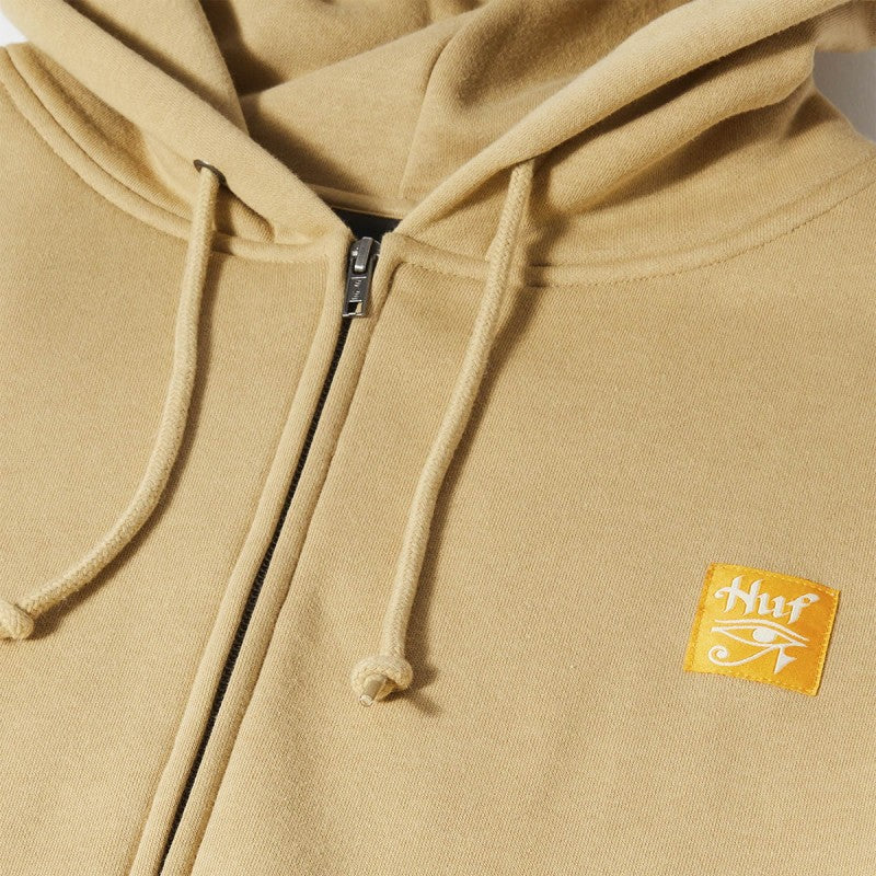 HUF Horus Zip Hoodie Oatmeal