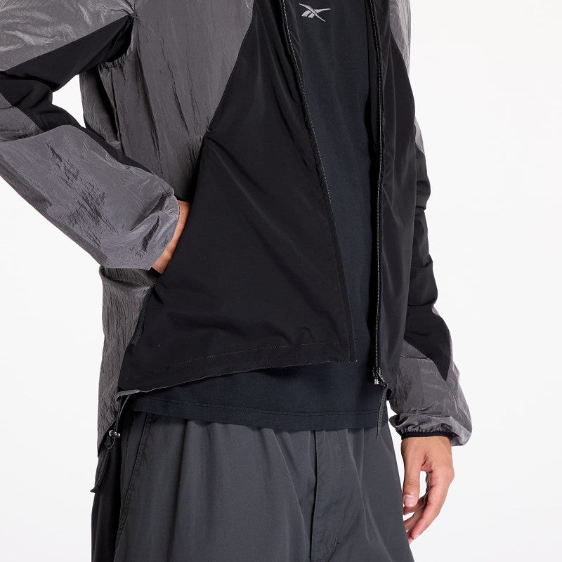 Reebok Running Hooded Jacket Black/ Misty Grey