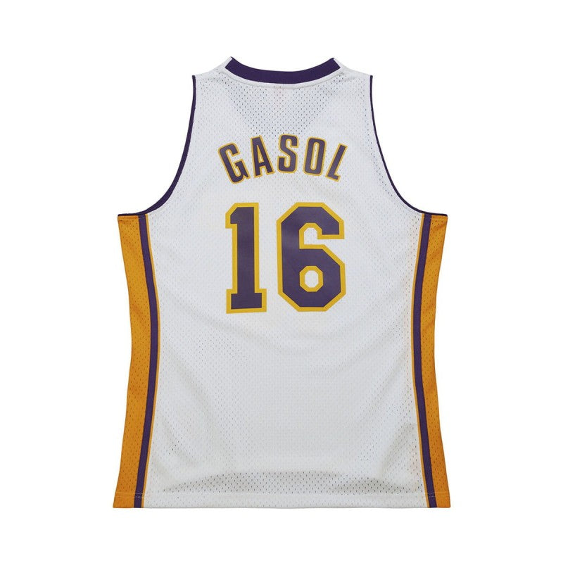 Mitchell & Ness NBA White Swingman Jersey Los Angeles Lakers 2008-09 Pau Gasol