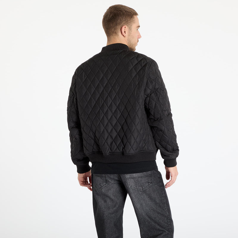 Urban Classics Diamond Quilt Nylon Jacket Black