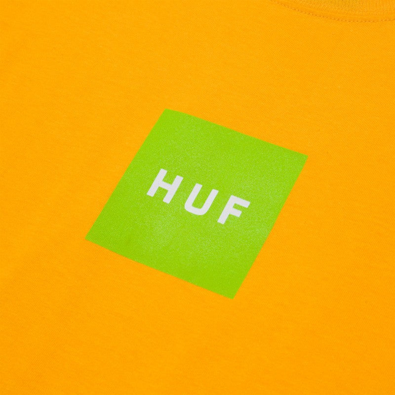 HUF Essentials Box Logo T-Shirt Lemon Yellow