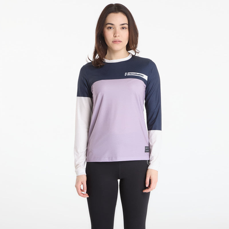 Horsefeathers Wmns Quantum Ls Bike Jersey Indigo/ Iris