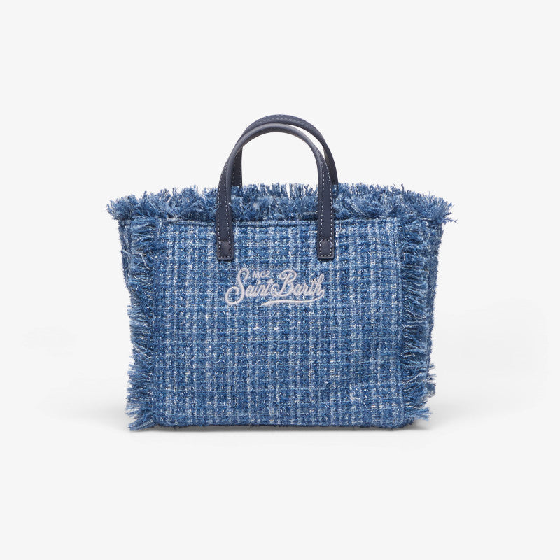 MC2 Saint Barth Vanity Mini Tweed N Bag Denim Blue