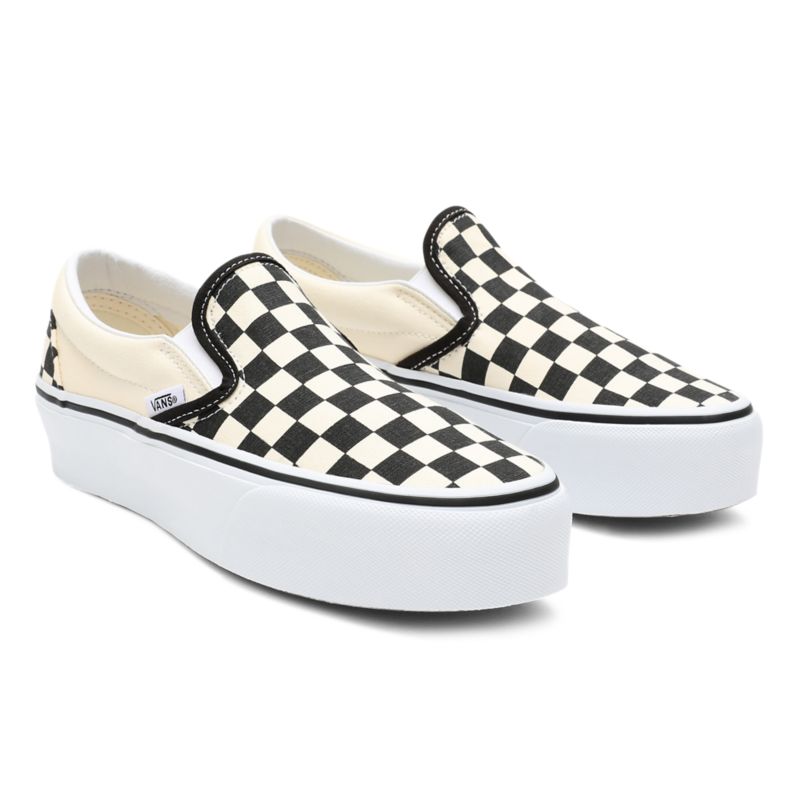 Vans UA Classic Slip-On Platform Checkerboard