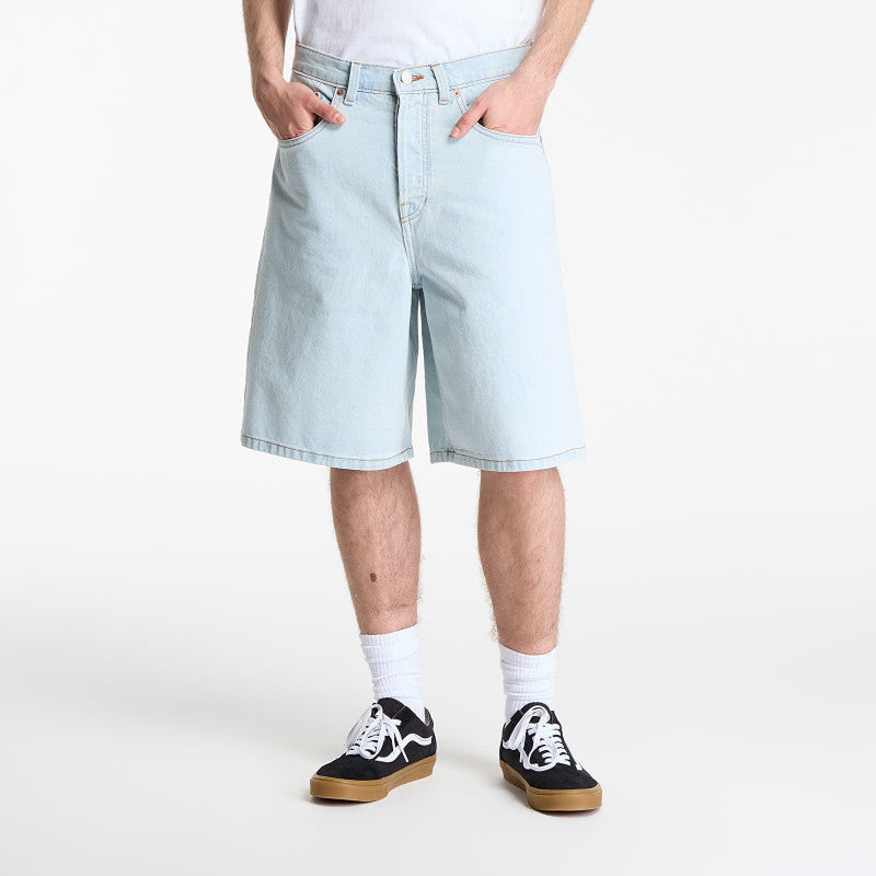 Vans Check-5 Baggy Denim Shorts Blue Ice