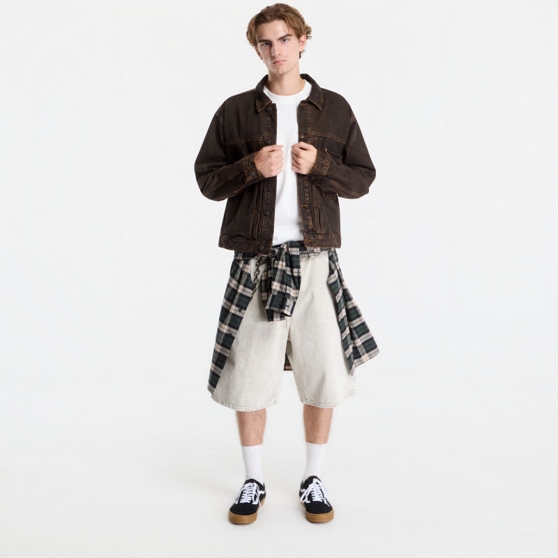 Vans Check 5 Denim Trucker Jacket Black/ Vintage Cocoa