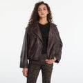 AllSaints Samina Biker Oxblood Red