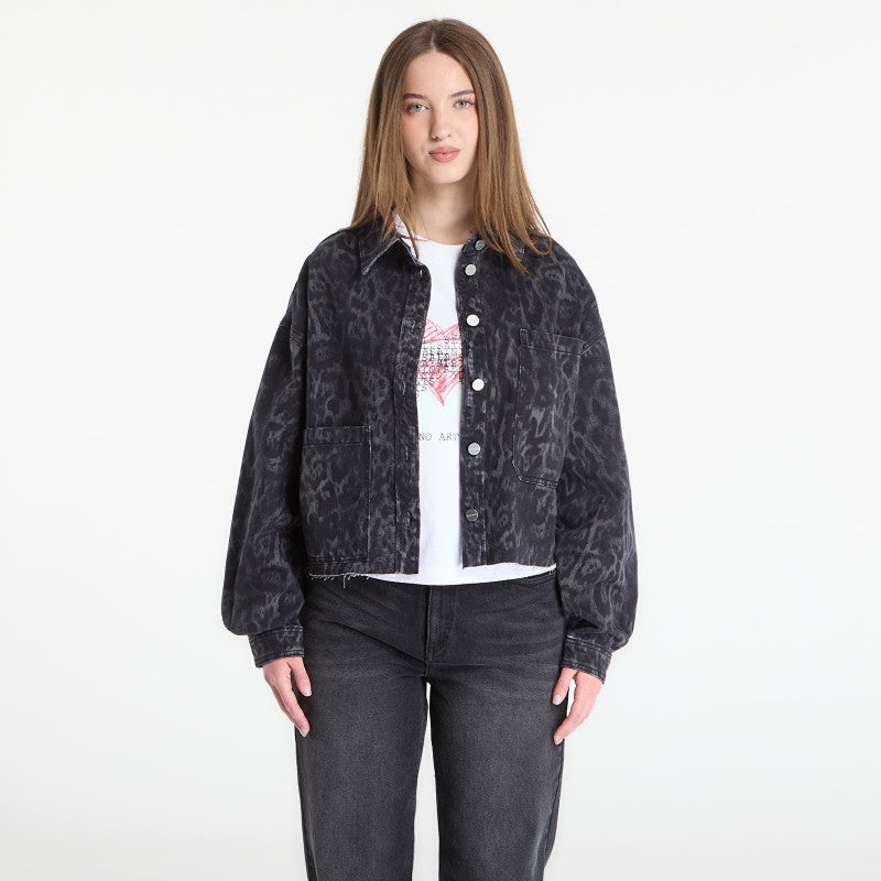 AllSaints Nicky Denim Shacket Leppo Black