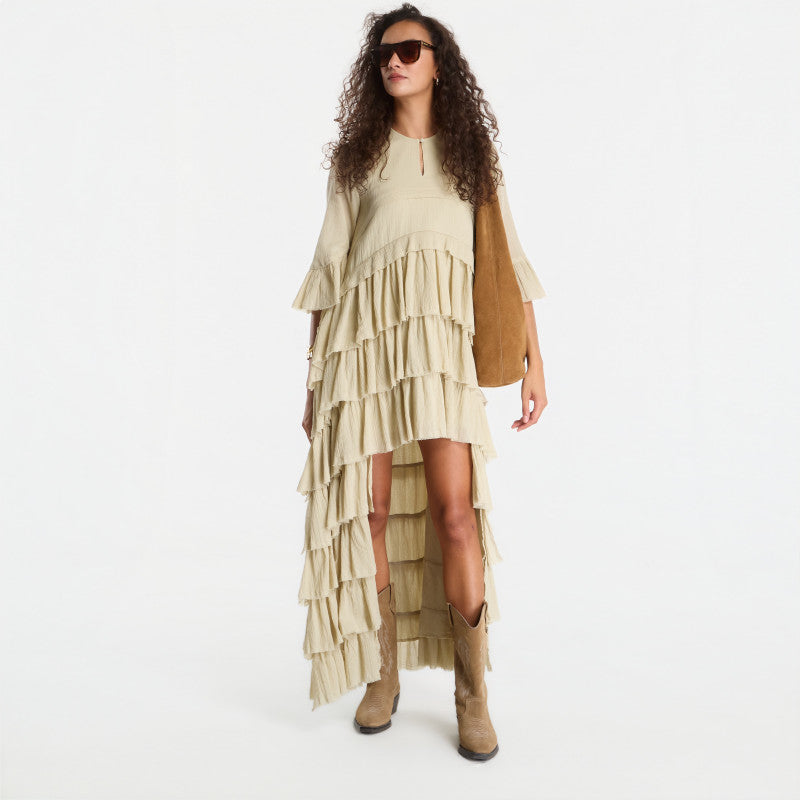 Sukienka AllSaints Cavarly Ssmaxi Dress Haze Green