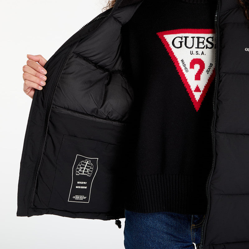 Guess Jeans Reg Lenght Puffer Black