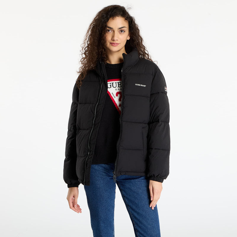 Guess Jeans Reg Lenght Puffer Black