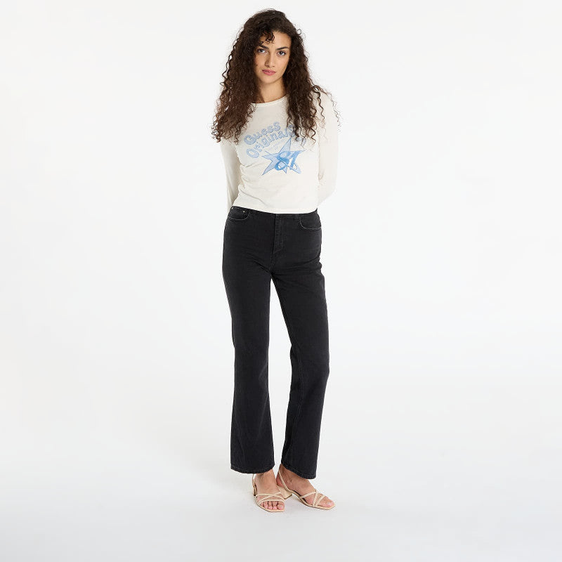 Guess Originals Star 81 Printed cropped Cream