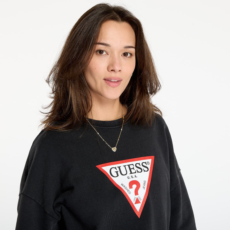 Guess Jeans Cn Os Iconic Tria Washed Black