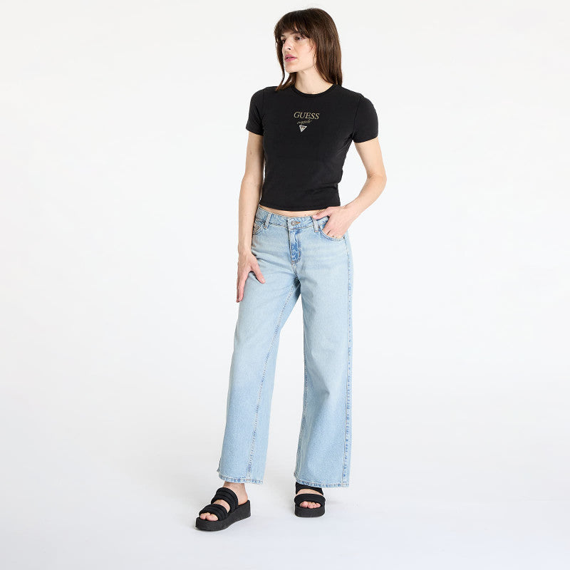 GUESS Originals Go Vintage Baker T-Shirt Jet Black Multi