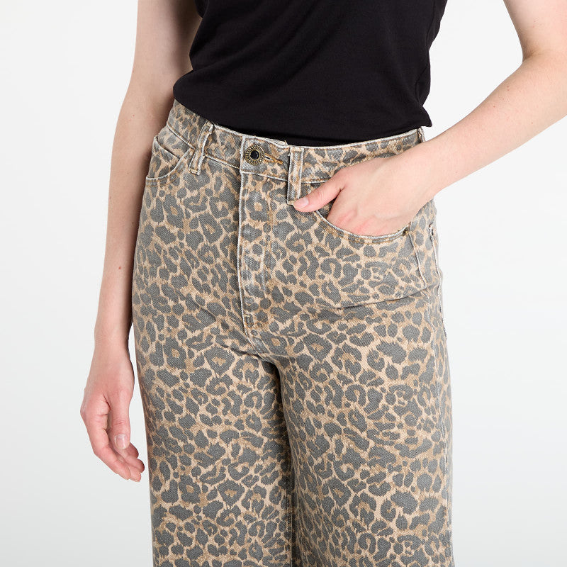 Jeansy GUESS Wide Leg Brown