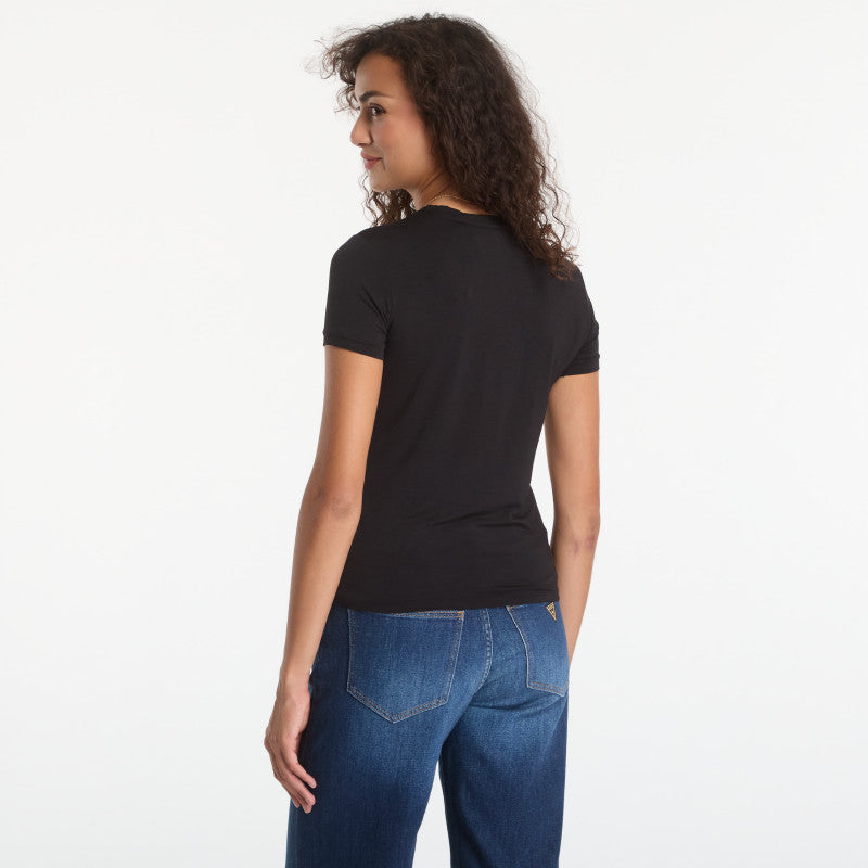 GUESS New Ss Cn Mini Logo Tee Jet Black