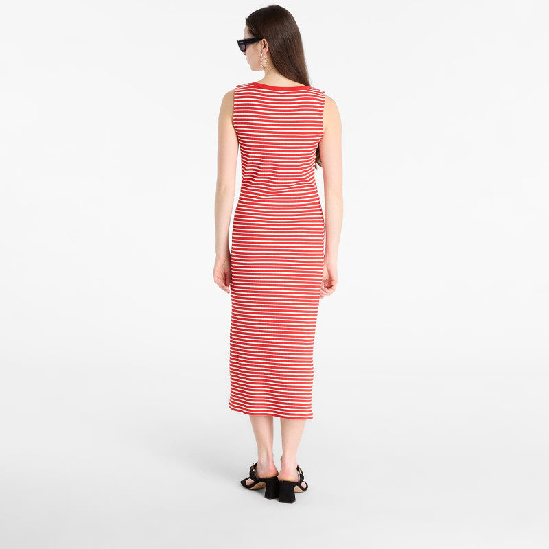 Sukienka Tommy Hilfiger 5X2 Slim Slash-Nk Dress Breton Stripe Fireworks/ Calico