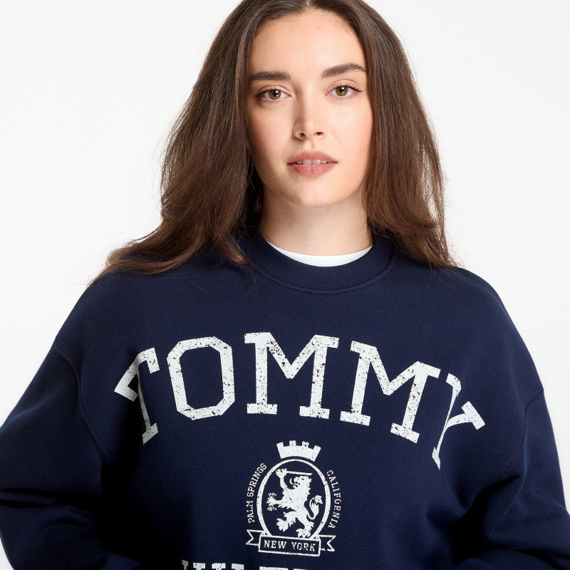 Tommy Hilfiger Varsity Crest Mdrn Sweatshirt Dark Night Navy